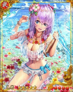 画像ギャラリー No.011のサムネイル画像 / 「戦国炎舞-KIZNA-」，水着キャラが登場する「渚の戦姫ガチャ」が本日スタート