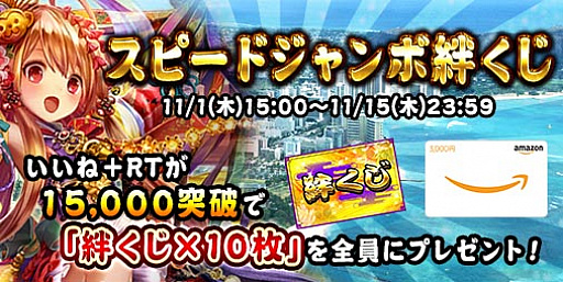 画像ギャラリー No.002のサムネイル画像 / 「戦国炎舞 -KIZNA-」,賞品総額1億円のキャンペーンを開催。ハワイペア旅行などが当たる