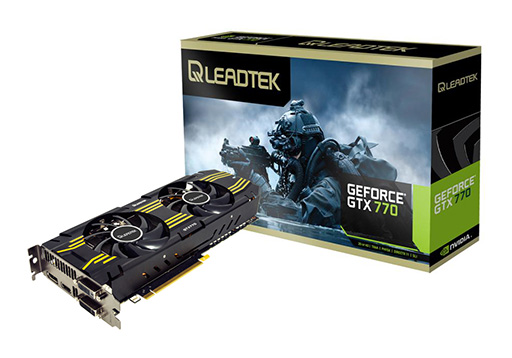 画像ギャラリー No.001のサムネイル画像 / 独自クーラー搭載のLeadtek製GTX 770カード,9月7日にメモリ容量4GB版も