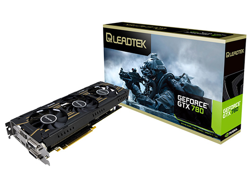 画像ギャラリー No.001のサムネイル画像 / 3連ファン式クーラー採用でOC仕様のLeadtek製GTX 780カードが発売