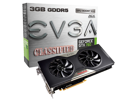 画像ギャラリー No.001のサムネイル画像 / ベースクロック1GHz弱のEVGA製OC版GTX 780カードが約10万円で発売