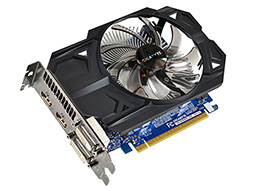 画像ギャラリー No.001のサムネイル画像 / HDMI×2で4K解像度の60Hz表示に対応するGIGABYTE製GTX 750カード