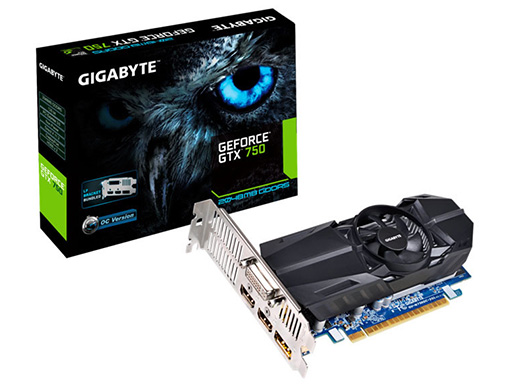 画像ギャラリー No.001のサムネイル画像 / GIGABYTE製のLow Profile対応GTX 750カード発売。1スロット版GT 730も