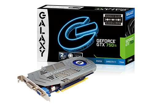 画像ギャラリー No.001のサムネイル画像 / GALAXY，1スロット仕様のGTX 750 TiとファンレスのGT 720カードを発売