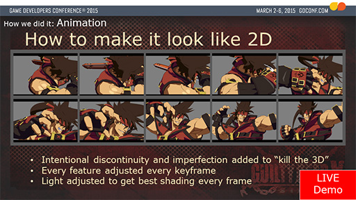 画像ギャラリー No.024のサムネイル画像 / GDCの舞台で世界に披露された「GUILTY GEAR Xrd -SIGN-」の「アニメにしか見えない3Dグラフィックス」制作手法