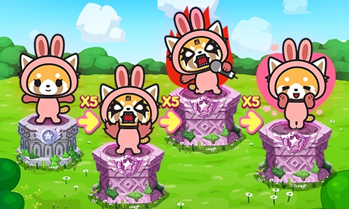 画像ギャラリー No.002のサムネイル画像 / 「LINE ポコパン」がサンリオの新キャラ「アグレッシブ烈子」とコラボ