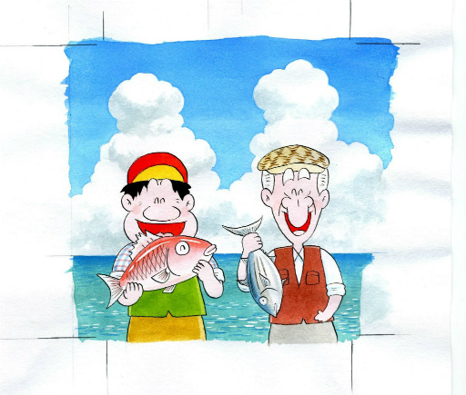 画像ギャラリー No.015のサムネイル画像 / 「LINE ポコパン」×「釣りバカ日誌」コラボを開始