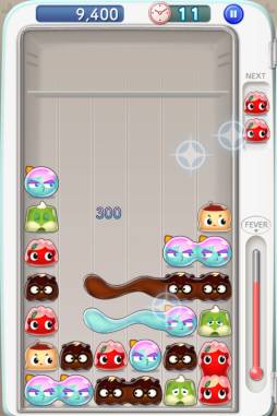 画像ギャラリー No.003のサムネイル画像 / パズルゲーム「LINE でろーん」が登場。同じスイーツを並べて消していこう
