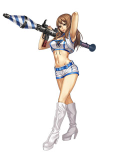 画像ギャラリー No.009のサムネイル画像 / 「地球壊滅的B級カノジョ」スロットバトルで使用する3つの台の概要と，セクシーな姿が目を惹く女性エージェント達のイラストが公開に