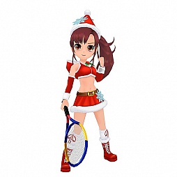 画像ギャラリー No.004のサムネイル画像 / 「スマッシュ☆テニス ラブショット！！」，新登場のサンタ衣装で楽しもう