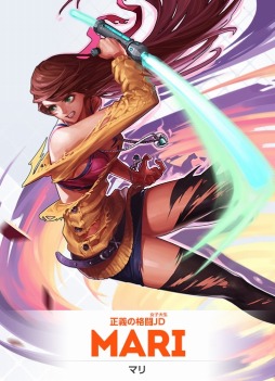 画像ギャラリー No.008のサムネイル画像 / 「HeroWarz」プレイアブルヒーロー「マリ」と「ナガレ」の情報が公開。投げ技がメインのパワフルな少女と二刀流を操る凄腕の剣士