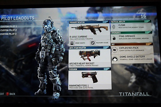 画像ギャラリー No.015のサムネイル画像 / ロサンゼルスで行われた「Titanfall」のプレビューイベントをレポート。実施予定のβテスト版とほぼ同じバージョンを，たっぷりプレイした