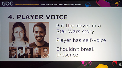 画像ギャラリー No.006のサムネイル画像 / ［GDC 2017］プレイヤーを「Star Wars」の世界に没入させるには。VRゲームにおけるサウンド面の工夫を開発者が語る