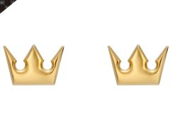 「KINGDOM HEARTS」のアクセサリーがユートレジャーより続々登場。王冠とハートをモチーフにしたピアスが本日発売，腕時計が予約受付中