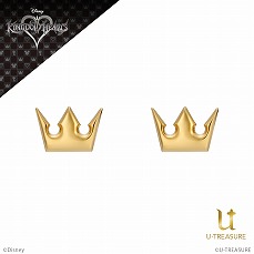 画像ギャラリー No.005のサムネイル画像 / 「KINGDOM HEARTS」のアクセサリーがユートレジャーより続々登場。王冠とハートをモチーフにしたピアスが本日発売，腕時計が予約受付中