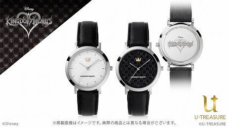 画像ギャラリー No.009のサムネイル画像 / 「KINGDOM HEARTS」のアクセサリーがユートレジャーより続々登場。王冠とハートをモチーフにしたピアスが本日発売，腕時計が予約受付中