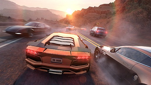 画像ギャラリー No.005のサムネイル画像 / ［E3 2014］UbisoftのMMOレース「The Crew」を，3画面とお値段360万円也の最新3DOF可動筐体で体験してきた