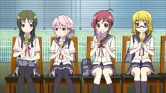 画像ギャラリー No.014のサムネイル画像 / アニメ「GO！GO！575」の新キャラ“小野小梅”役の芹澤 優さんも出演。大坪由佳さん，大橋彩香さん，寿 美菜子さんらメインキャストが一堂に会した「鳩寺女子学園新入生歓迎会」をレポート