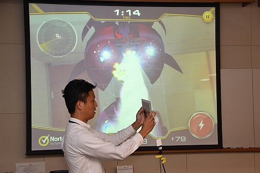 画像ギャラリー No.017のサムネイル画像 / 上位ランカーには1000円分の電子マネーを贈呈。ノートンのキャンペーン「アプリでネットの平和を守れ!」,メディア向け説明会の様子をお届け。読者プレゼントも