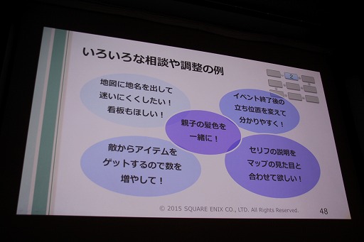 画像ギャラリー No.011のサムネイル画像 / ［CEDEC 2015］ドラクエならではのストーリーはどのように作られているのか。「ドラゴンクエストX」のイベントプランナーが制作のツボを公開