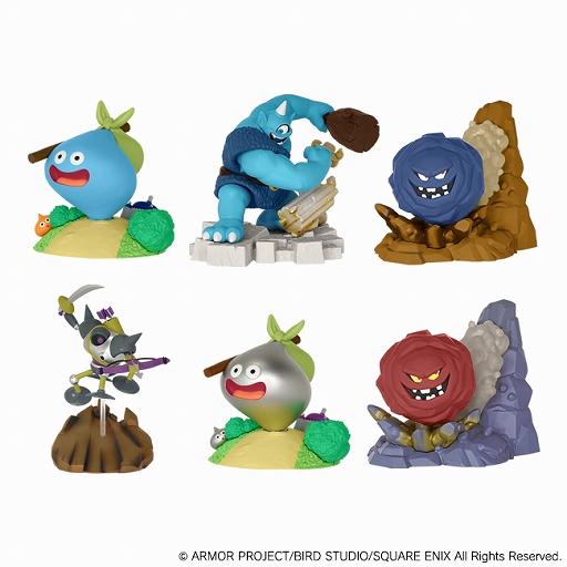 画像ギャラリー No.002のサムネイル画像 / 「ドラゴンクエスト 立体モンスター図鑑フィギュア」第2弾が11月11日に発売決定。スライムやばくだん岩,ギガンテスなど6体を立体化