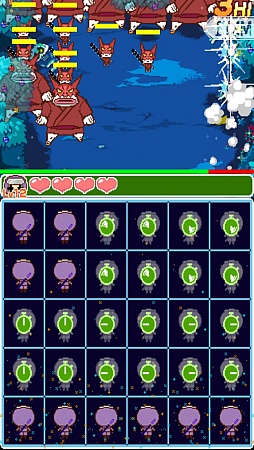 画像ギャラリー No.006のサムネイル画像 / パネルをなぞって忍術発動。スマートフォン向け「なぞりーの・NINJA」を紹介する「(ほぼ)日刊スマホゲーム通信」第289回
