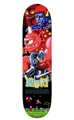 画像ギャラリー No.001のサムネイル画像 / 「魔界村」デザインのスケートボードデッキが本日発売に