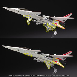 画像ギャラリー No.005のサムネイル画像 / 「エースコンバット」シリーズに登場する架空機「XFA-27」の1/144キットが10月に発売。簡易塗装済と無塗装グレー成形の2バージョン