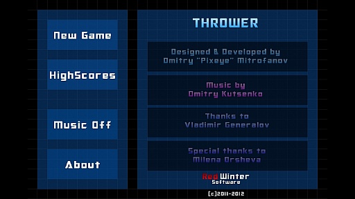 画像ギャラリー No.001のサムネイル画像 / スタイリッシュなブロック崩し!? スマートフォン向けアクション「Thrower2」を紹介する「(ほぼ)日刊スマホゲーム通信」第301回