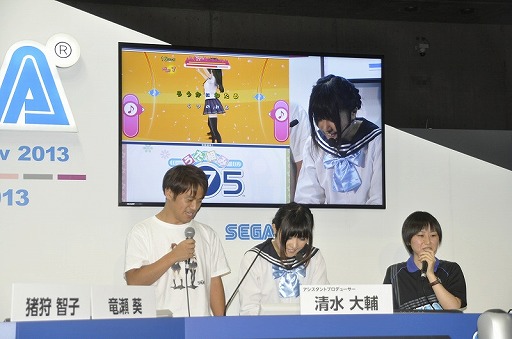 画像ギャラリー No.006のサムネイル画像 / ［TGS 2013］セガステージが「鳩寺女子学園」の幕張分校に？　「project575」のアシスタントプロデューサー清水大輔氏も登場した「うた組み575」ステージをレポート