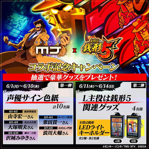 画像ギャラリー No.023のサムネイル画像 / 「セガNET麻雀 MJ」，アニメ「ルパン三世」パチスロ第16弾「L主役は銭形5」とのコラボイベントを開催中
