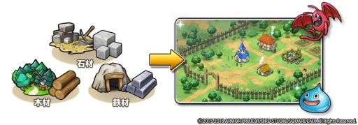 画像ギャラリー No.003のサムネイル画像 / 「ドラクエ モンスターパレード」で“かいたく島”の調査をし，街を発展させていくイベントが開催