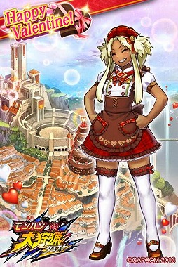画像ギャラリー No.005のサムネイル画像 / 「モンハン 大狩猟クエスト」，城下がバレンタイン一色になる大狩猟祭を開催
