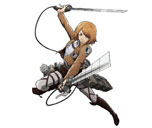 画像ギャラリー No.003のサムネイル画像 / 「進撃の巨人 -反撃の翼- ONLINE」，プレイヤーキャラクターと共に巨人を駆逐する「ハンジ」「ペトラ」の情報が明らかに