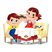 画像ギャラリー No.002のサムネイル画像 / 「ぼくのレストランII」が不二家のペコちゃんとコラボレーションを実施