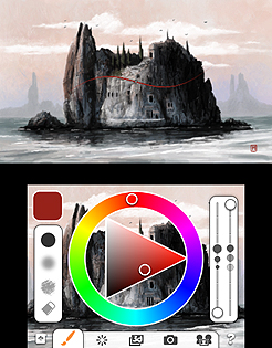 画像ギャラリー No.010のサムネイル画像 / 3DS向けデジタルスケッチブック「Colors! 3D」の配信が本日スタート。オンライン投稿にも対応したお手軽・高機能のお絵かきソフトが登場