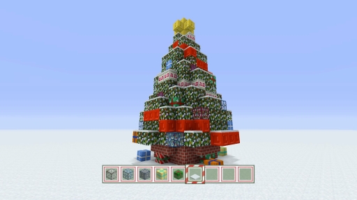 画像ギャラリー No.001のサムネイル画像 / 「Minecraft」のブロックで作られたクリスマスツリーが赤坂サカスに出現