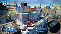 画像ギャラリー No.016のサムネイル画像 / 「ガンスリンガー ストラトス2」が稼働開始。オープニングセレモニーには,ふなっしーが応援に駆けつけたなっしー!