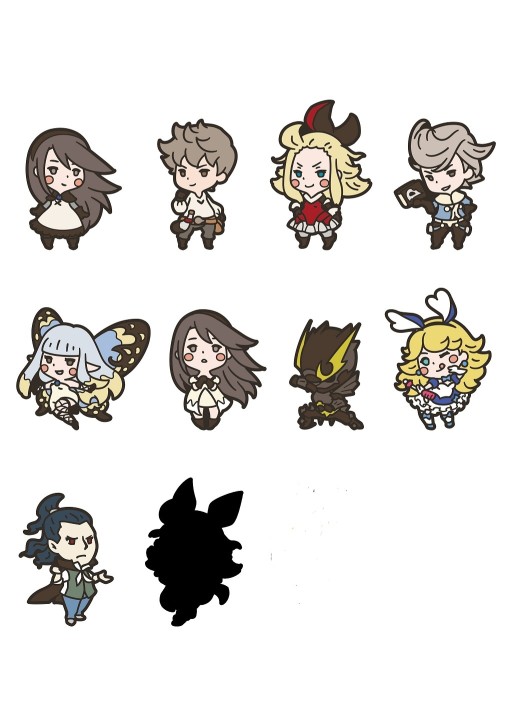 画像ギャラリー No.001のサムネイル画像 / 「ブレイブリーデフォルト」のラバーストラップが登場。主人公4人など全10種類