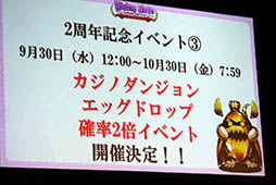 画像ギャラリー No.075のサムネイル画像 / 「ディバゲ」にリンクシステムが実装されるVer.3.0.0は2015年初冬に予定。開発スタッフの昔話にも花が咲いた2周年イベントステージをレポート
