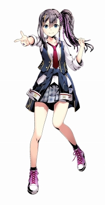 画像ギャラリー No.002のサムネイル画像 / 「ディバゲ」，新章「ディバインゲート零」のPVが公開に。制服姿のメルティとミカ，ムサシの設定イラストも掲載