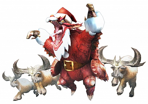 画像ギャラリー No.002のサムネイル画像 / 「MHXR」,クリスマスイベントで土属性の★4防具「サンタシリーズ」「トナカイシリーズ」が登場。2つの技玉が付いた腰装備に注目