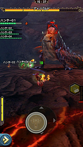 画像ギャラリー No.009のサムネイル画像 / 「モンスターハンター エクスプロア」，7月1日に登場する「ディノバルド」と覇玉ハンマーの情報をお届け。直撮りプレイ動画でも紹介