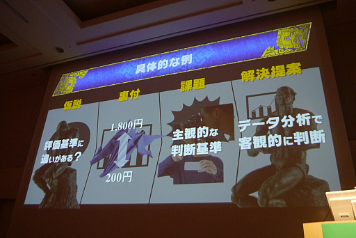 画像ギャラリー No.021のサムネイル画像 / ［CEDEC 2017］分析結果をシナリオにして開発者に伝える。「モンスターハンター エクスプロア」のデータ分析が語られたセッションをレポート