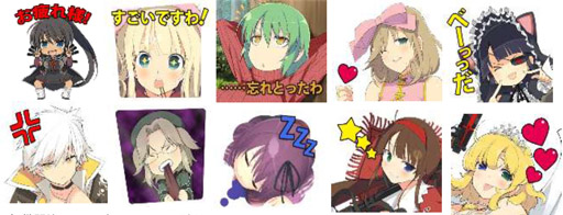 画像ギャラリー No.002のサムネイル画像 / 「閃乱カグラ」，LINEスタンプが本日配信開始。可愛いキャラクターがLINEスタンプになって登場