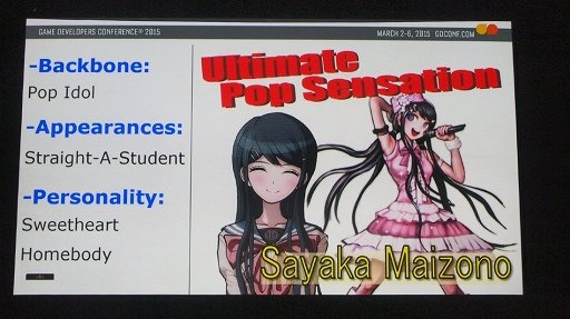 画像ギャラリー No.009のサムネイル画像 / ［GDC 2015］必要なのは，広くて深い愛。「ダンガンロンパ」の小高和剛氏がキャララクター作りの秘訣を明かす