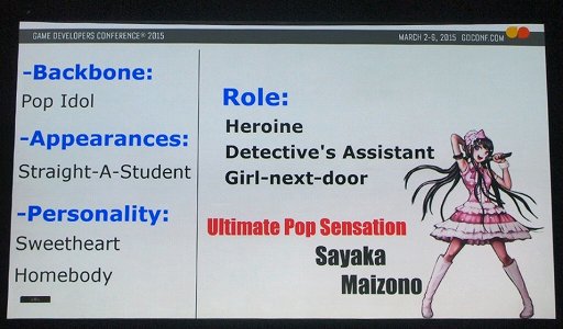 画像ギャラリー No.010のサムネイル画像 / ［GDC 2015］必要なのは，広くて深い愛。「ダンガンロンパ」の小高和剛氏がキャララクター作りの秘訣を明かす