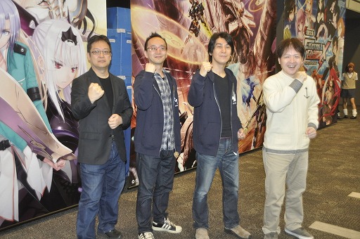 画像ギャラリー No.026のサムネイル画像 / 「ファンタシースター ノヴァ」「電撃文庫 FIGHTING CLIMAX」「シャイニング・レゾナンス」がプレイアブル出展された体験会レポート。各プロデューサーへの合同インタビューも掲載