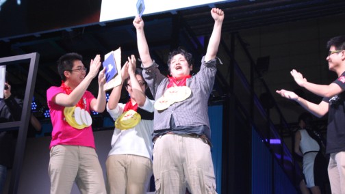 画像ギャラリー No.009のサムネイル画像 / ［TGS 2014］あーくれぼ2014の決勝カードが再現された，「GUILTY GEAR Xrd -SIGN-」遊王戦レポート。新キャラのお披露目を兼ねたエキシビションも