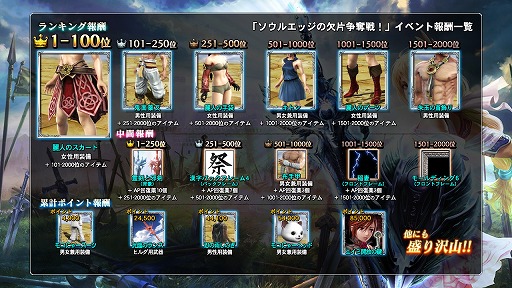 画像ギャラリー No.005のサムネイル画像 / 「ソウルキャリバー ロストソーズ」,第3回協力型ランキングイベントが開催